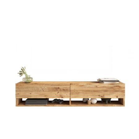 Έπιπλο Τηλεόρασης SOLVA Πεύκο Μοριοσανίδα 140x31.6x29.6cm