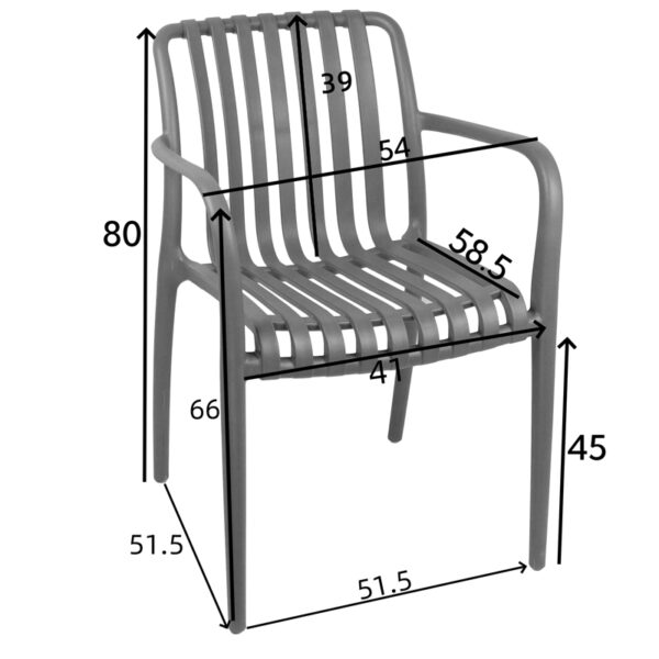 Πολυθρόνα Karmen  pp σε σκούρη πράσινη απόχρωση 58.5x54x80εκ