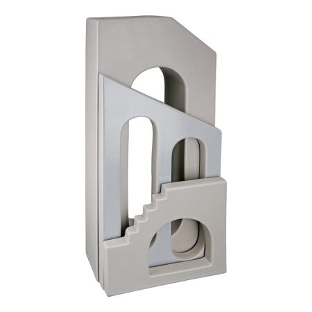 Βάζο Οίκος Γκρι Κεραμικό 14.5x8x35cm