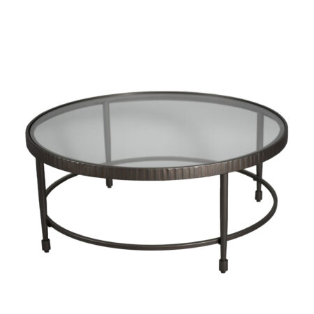 GRANAZ COFFEE TABLE ΜΑΥΡΟ ΜΑΥΡΟ 100x100xH42