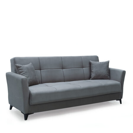Καναπές Κρεβάτι Τριθέσιος ArteLibre JAVIER 3S Γκρι 210x84x86cm