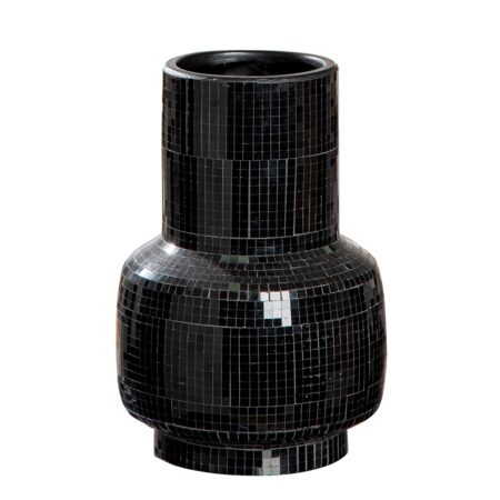 Βάζο Λαιμού Κεραμικό Μαύρο D16X24Cm D16X24Cm