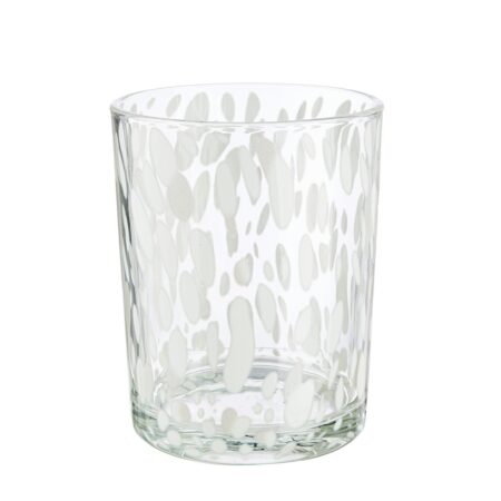 Φανάρι Κυλινδρικό Γυάλινο Διαφανές Λευκό D10X13Cm D10X13Cm