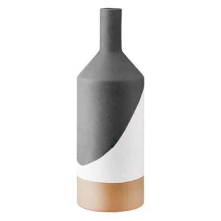 Βάζο Λαιμού Κεραμικό Μαύρο D10X31Cm D10X31Cm