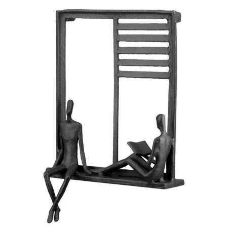 Ανάγλυφο τοίχου Ορθογώνιο Μεταλλικό Σκούρο Καφέ 17X9X25Cm 17X9X25Cm