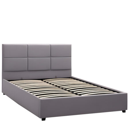 Κρεβάτι Διπλό  CLOUDREST Γκρι Ύφασμα 213x130x109.5cm (Στρώμα 160x200cm)