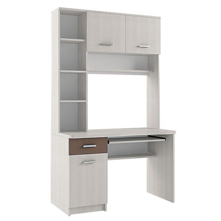 Γραφείο Cross Λευκό Latte-Mόκκα 120x59,2x202εκ