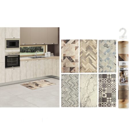 Χαλί  Απορροφητικό Πολύχρωμο Πολυεστέρας 100x50x0.4cm Σε 6 Σχέδια