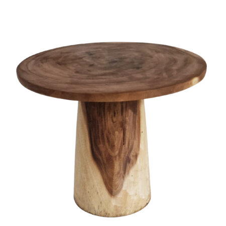 Artekko Munggur Ξύλινο Βοηθητικό Τραπεζι σε Φυσική Απόχρωση (60x60x50)cm