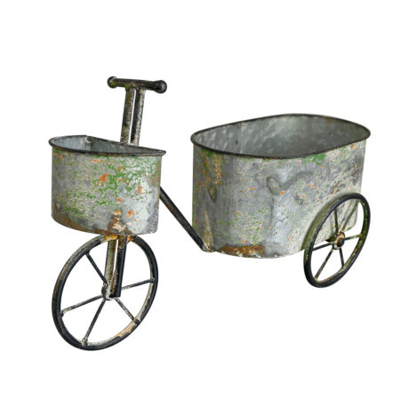 Artekko Planter Πράσινο Μεταλλικό Ποδήλατο Κασπώ (41x15x22)cm