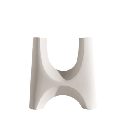 RIDGE ΒΑΖΟ 28x9x32 POLYRESIN ΛΕΥΚΟ