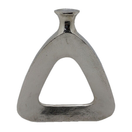 ABSTRACT TRIANGLE ΒΑΖΟ 33x5x38 ΑΛΟΥΜΙΝΙΟ SILVER NICKEL