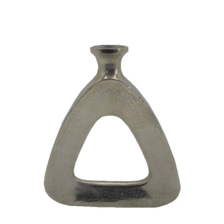 ABSTRACT TRIANGLE ΒΑΖΟ 27x5x32 ΑΛΟΥΜΙΝΙΟ SILVER NICKEL