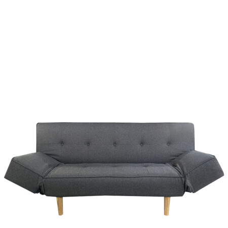 Καναπές Κρεβάτι Τριθέσιος ArteLibre NEREIDA Γκρι Ύφασμα 180x90x80cm