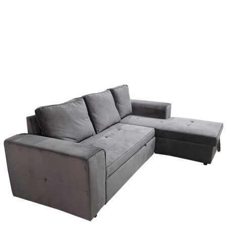 Καναπές Κρεβάτι Γωνιακός ArteLibre PREMIERE Δεξιά Γωνία Γκρι Ύφασμα 271x163x80cm
