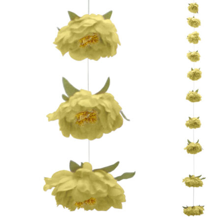 ΓΙΡΛΑΝΤΑ ΠΑΙΩΝΙΑ ΚΙΤΡΙΝΟ ΓΙΓΑΣ 10 ΑΝΘΗ - 11x180cm 6/ΚΙΒ