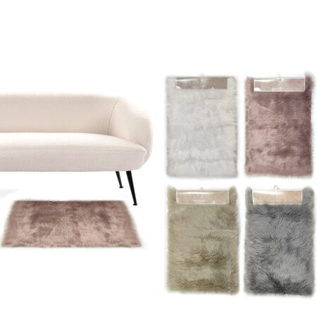 Χαλί  Πολύχρωμο Πολυεστέρας 60x90cm Σε 4 Χρώματα