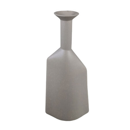 PEQUENA ΔΙΑΚΟΣΜΗΤΙΚΟ ΒΑΖΟ 16x8x37.5 POLYRESIN ΓΚΡΙ