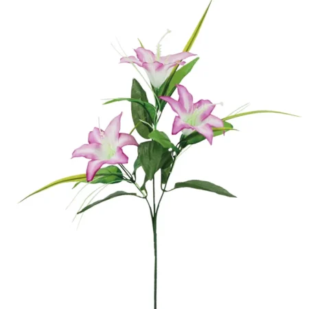 ΚΛΑΔΙ ΜΩΒ/ΛΕΥΚΟ ΚΡΙΝΟΣ Χ3 - Y61cm 12/60KIB