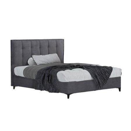 PIANO ΚΡΕΒΑΤΙ ΜΕ ΑΠΟΘΗΚ. ΧΩΡΟ (ΓΙΑ ΣΤΡΩΜΑ 90x200cm) ΓΚΡΙ 07-780 207x97x115