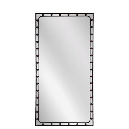 Artekko Dia Μαύρος Μεταλλικός Καθρέπτης Τοίχου (75x3x160)cm