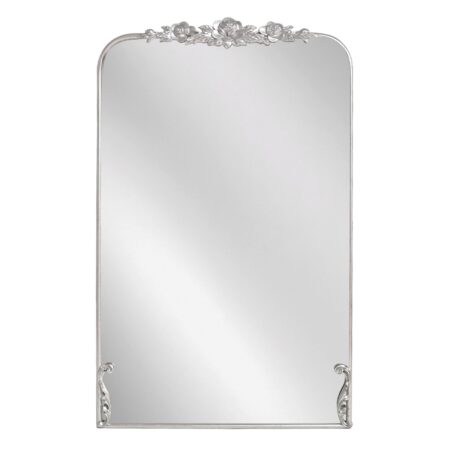 Artekko Dia Ασημί Μεταλλικός Καθρέπτης Τοίχου (58x3.5x92.5)cm