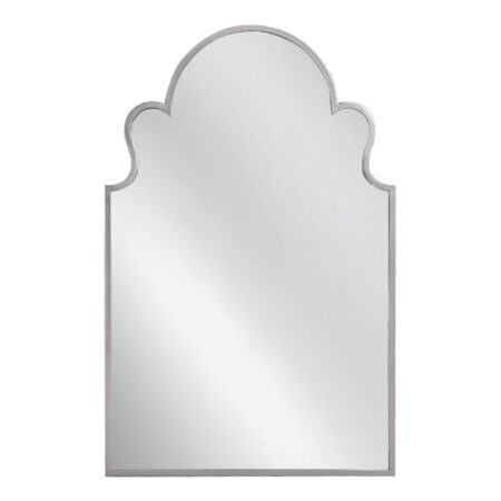 Artekko Dia Ασημί Μεταλλικός Καθρέπτης Τοίχου (58x2.5x90)cm