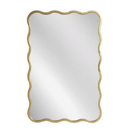 Artekko Dia Χρυσός Μεταλλικός Καθρέπτης Τοίχου (61x2.5x91)cm