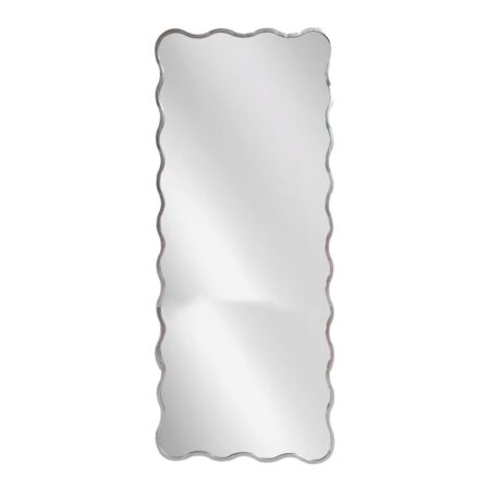 Artekko Dia Ασημί Μεταλλικός Καθρέπτης Τοίχου (80x2.5x180)cm