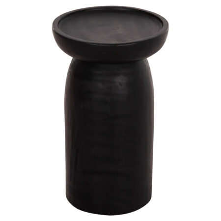 ΤΡΑΠΕΖΙ ΒΟΗΘΗΤΙΚΟ LOKI HM9899.12 ΜΑΣΙΦ ΞΥΛΟ SUAR ΣΕ ΜΑΥΡΟ Φ30x50Υεκ.