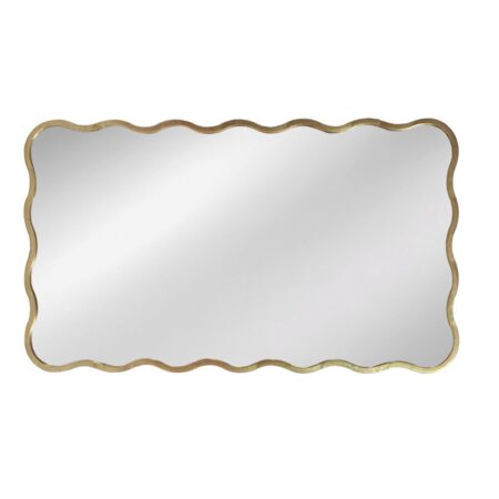 Artekko Dia Χρυσός Μεταλλικός Καθρέπτης Τοίχου (61x2.5x110)cm