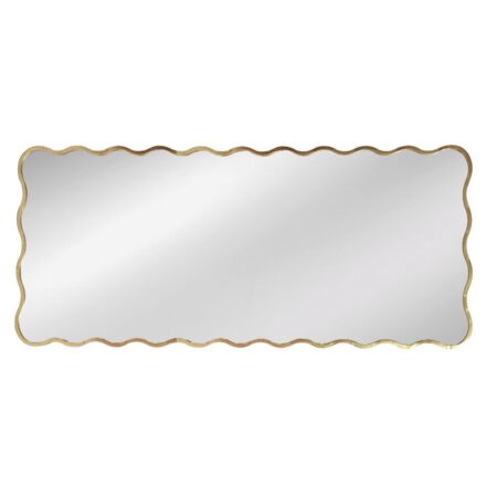 Artekko Dia Χρυσός Μεταλλικός Καθρέπτης Τοίχου (80x2.5x180)cm