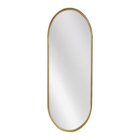 Artekko Dia Χρυσός Μεταλλικός Καθρέπτης Τοίχου (50x1.5x160)cm