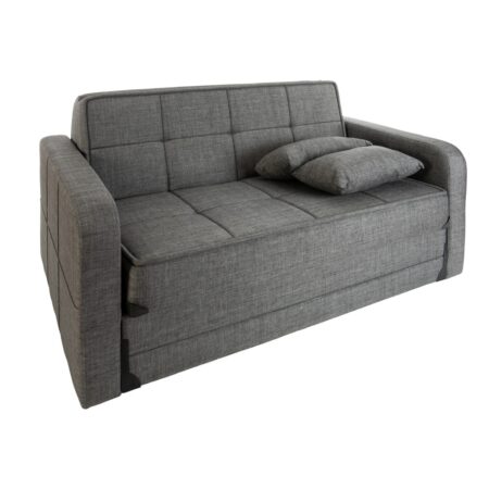 Artekko Studio Lucy Γκρι Υφασμάτινος Διθέσιος Καναπές με Μηχανισμό για Κρεβάτι και Αποθηκευτικό Χώρο (170x110x90)cm Κρεβάτι (144x190x45)cm