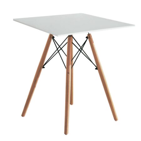 RANDY OFF WHITE 70X70Χ72εκ. ΤΡΑΠΕΖΙ ΞYΛO/MDF - ΞΥΛΟ - ΛΕΥΚΟ