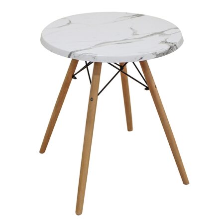 RANDY WERZALIT Φ60εκ. ΜΑΡΜΑΡΟ CARRARA - ΞΥΛΟ/ΒΕΡΖΑΛΙΤ - ΜΑΡΜΑΡΟ