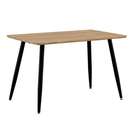 DALAS SONOMA 120Χ70Χ75εκ.ΤΡΑΠΕΖΙ - ΜΕΤΑΛΛΟ/MDF/3D PAPER - SONOMA OAK