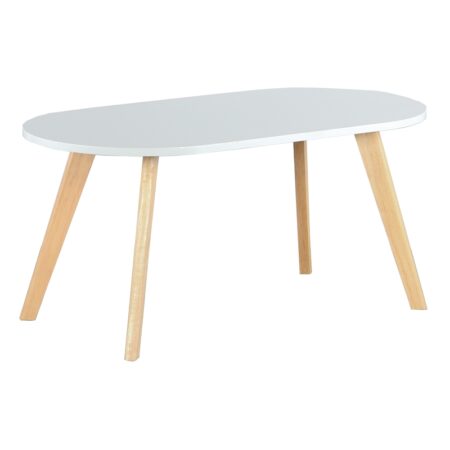 MARA ΛΕΥΚΟ 100Χ50Χ45εκ.ΤΡΑΠΕΖΙ ΣΑΛΟΝΙΟΥ - ΞΥΛΟ/MDF - ΦΥΣΙΚΟ/ΛΕΥΚΟ