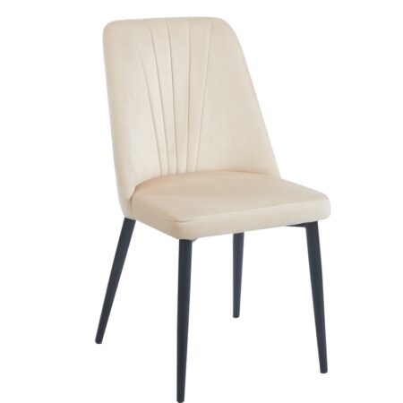 OLIVIA BEIGE VELVET/PU ΚΑΡΕΚΛΑ ΜΕΤΑΛΛΙΚΗ - ΜΕΤΑΛΛΟ/VELVET/PU - BEIGE