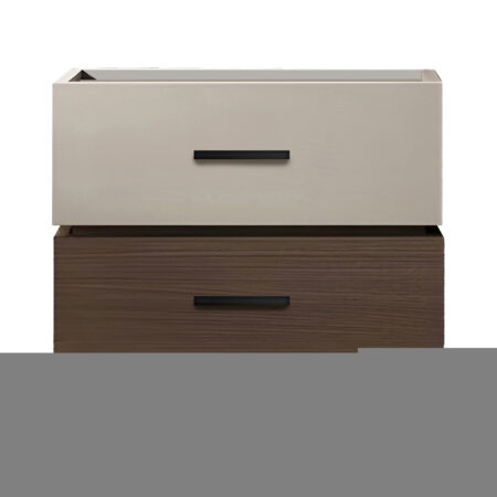 Κομοδίνο Sonlen  mdf σε καρυδί-μπεζ απόχρωση 60x40x44.5εκ