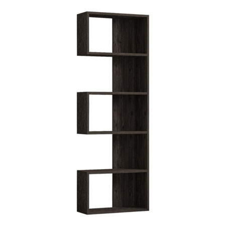 Βιβλιοθήκη Cascade  σε σκούρο καρυδί απόχρωση 51.8x22x150εκ