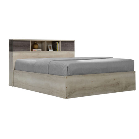 Κρεβάτι OLYMPUS  σε χρώμα castilo oak 140x200εκ