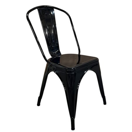 Καρέκλα  Βιομηχανικού Τύπου Vintage TOLIKO Μαύρο Μέταλλο 44x49x84cm