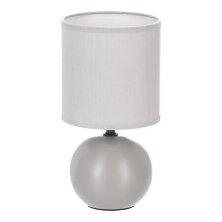 Επιτραπέζιο φωτιστικό PWL-1210  Ε14 κεραμικό σε γκρι απόχρωση Φ13x25εκ