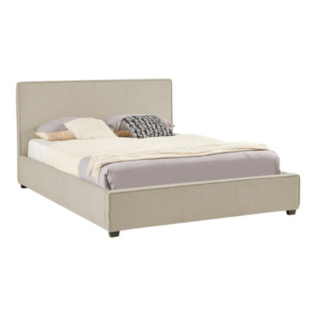 Κρεβάτι διπλό Bedka  ύφασμα γκρι με αποθηκευτικο χώρο160x200εκ