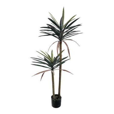 Διακοσμητικό φυτό Dracaena palm σε γλάστρα Inart πράσινο pp Υ125εκ