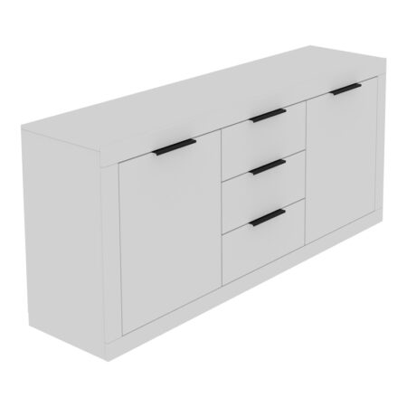 Μπουφές Doha σε λευκή απόχρωση 180x45x80.5εκ