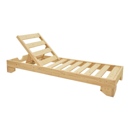 Ξαπλώστρα Fendy  ξύλο ελάτου σε φυσική απόχρωση 71.5x200x24εκ