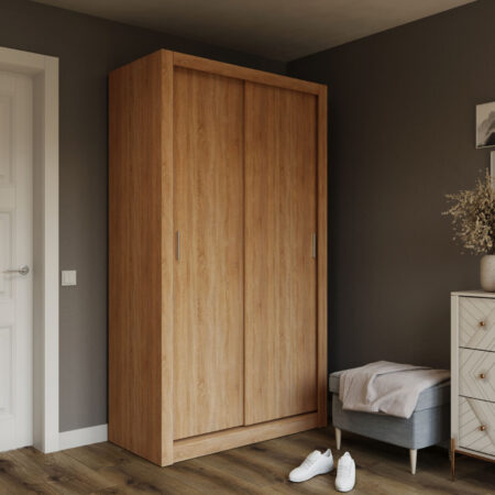 Ντουλάπα Linea Χρυσό Δρυς 120x60x215cm