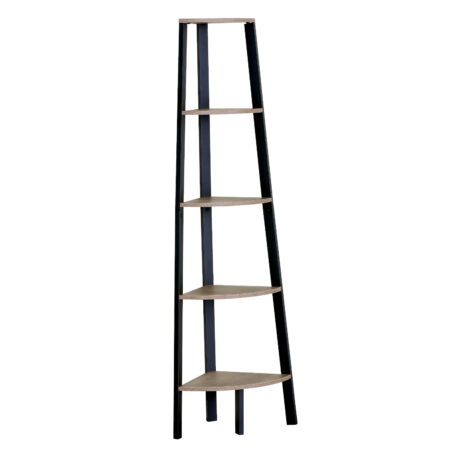 Βιβλιοθήκη ArteLibre PENDRYN Δρυς/Μαύρο Μοριοσανίδα/Μέταλλο 53.4x37.8x160.3cm